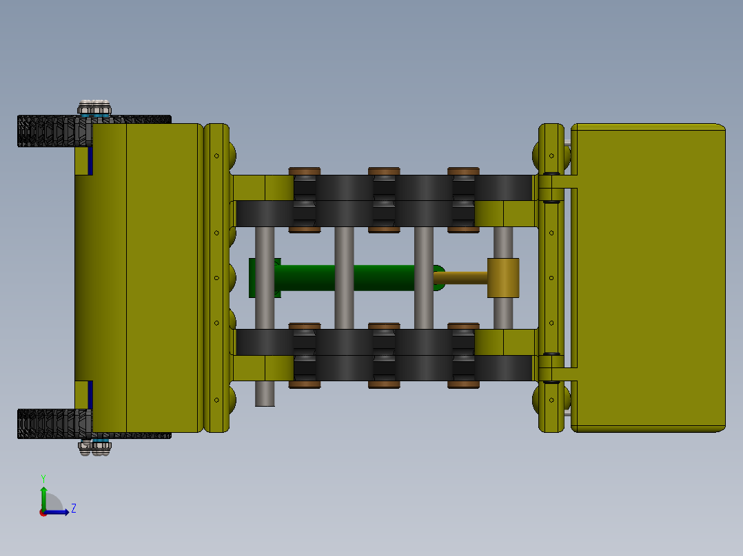 剪叉式升降机 、剪刀升降车左视图