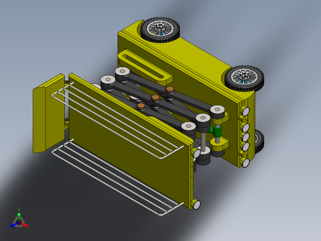 剪叉式升降机 、剪刀升降车正等轴测图