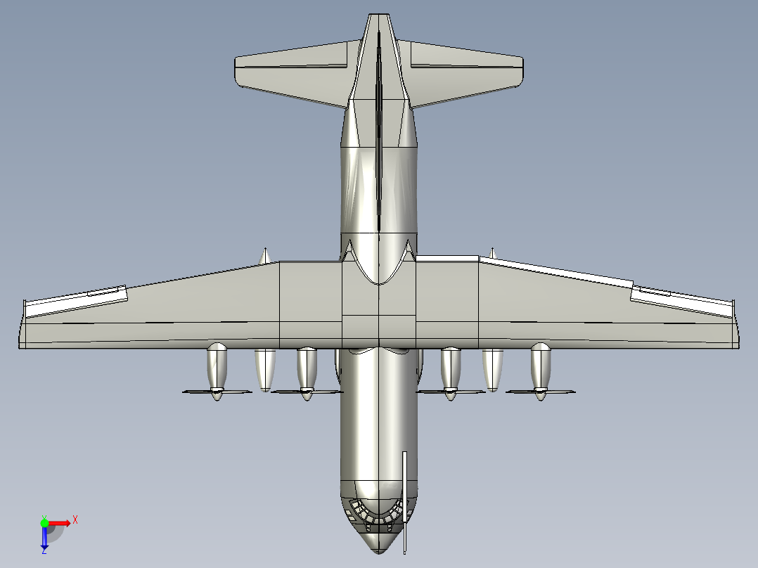 B3003782-C-130J 洛克希德运输机俯视图