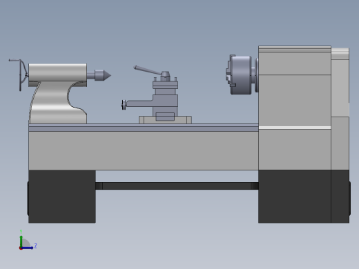 数控机床、29_CY6140车床左视缩略图