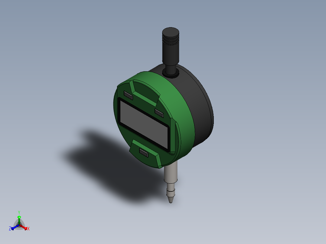 千分表 INSIZE 211正等轴测图