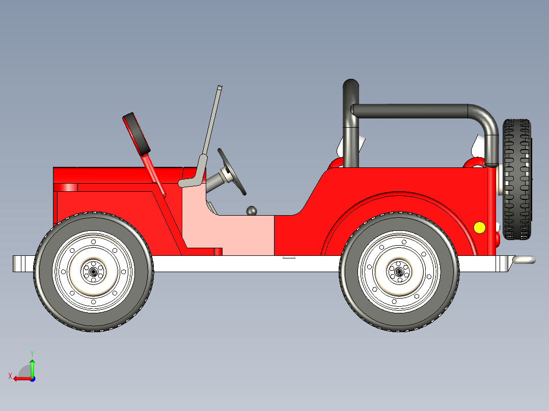 B3003842-吉普车 2020后视图