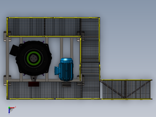 破碎机、圆锥破碎机设备平台俯视缩略图