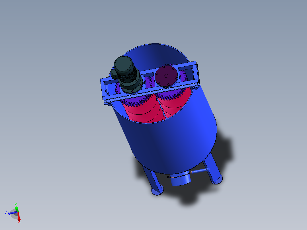 双螺旋饲料搅拌机