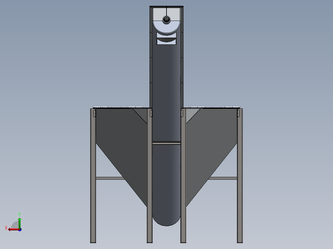 砂粒分离器grit-separator-1832-模型格式为 sw后视图