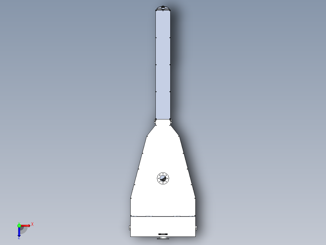 砂粒分离器grit-separator-1832-模型格式为 sw俯视图