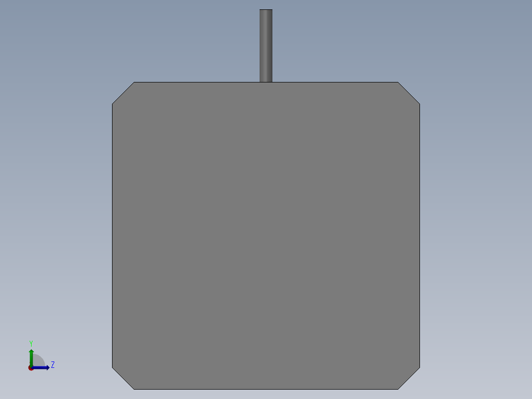 两相42系列混合式步进电机[42BYG250BK-SASSML-0151]左视图