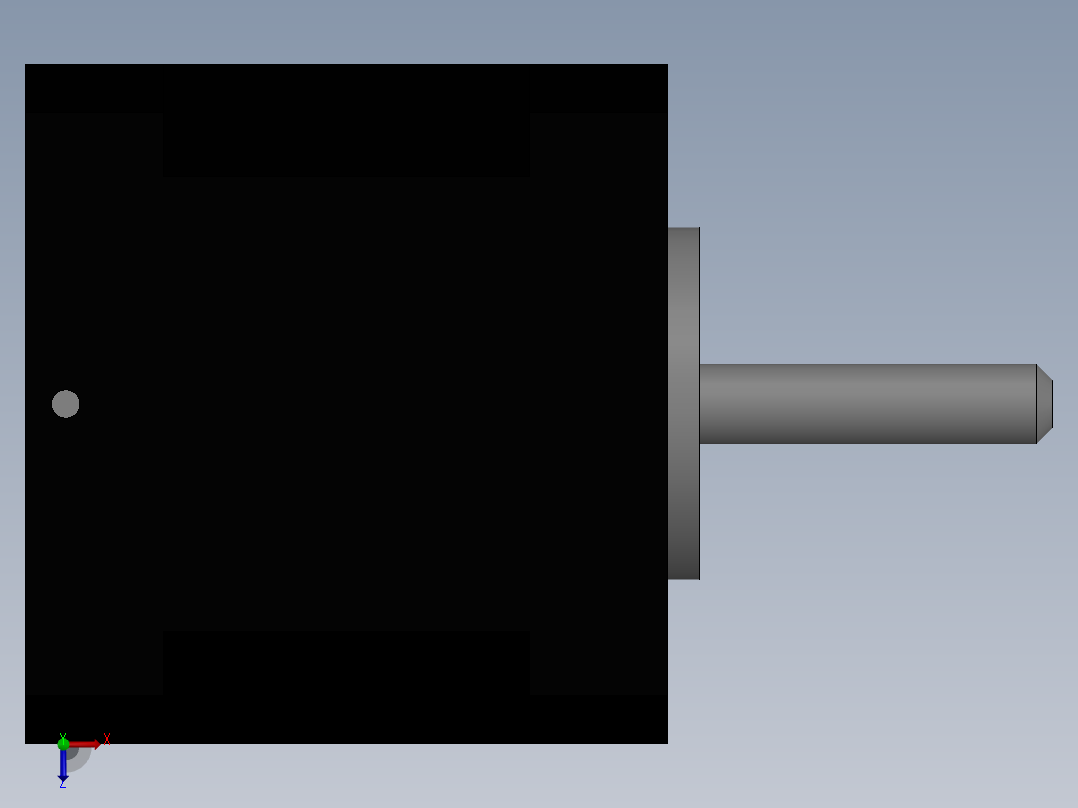 两相42系列混合式步进电机[42BYG250BK-SASSML-0151]俯视图