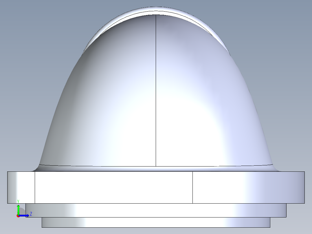 恒温器外壳盖左视图