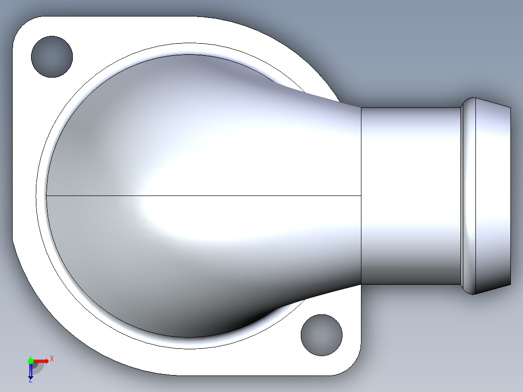恒温器外壳盖俯视图