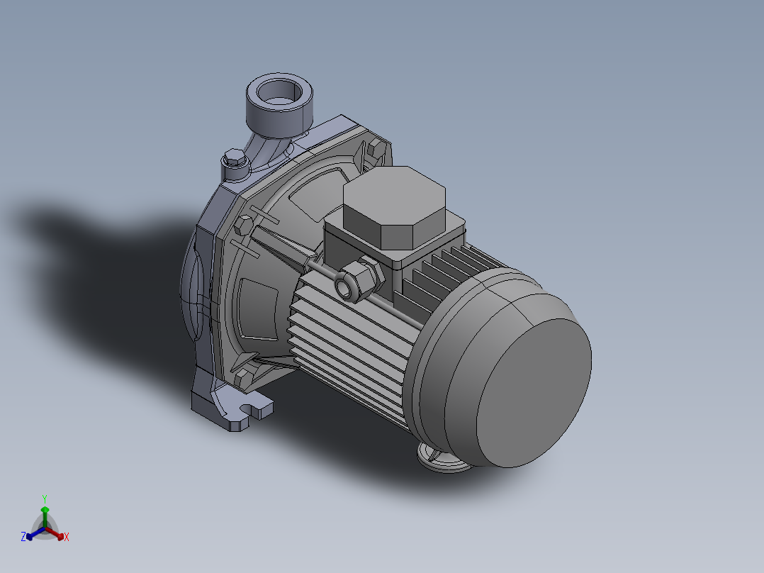 离心机泵Cma 075T正等轴测图