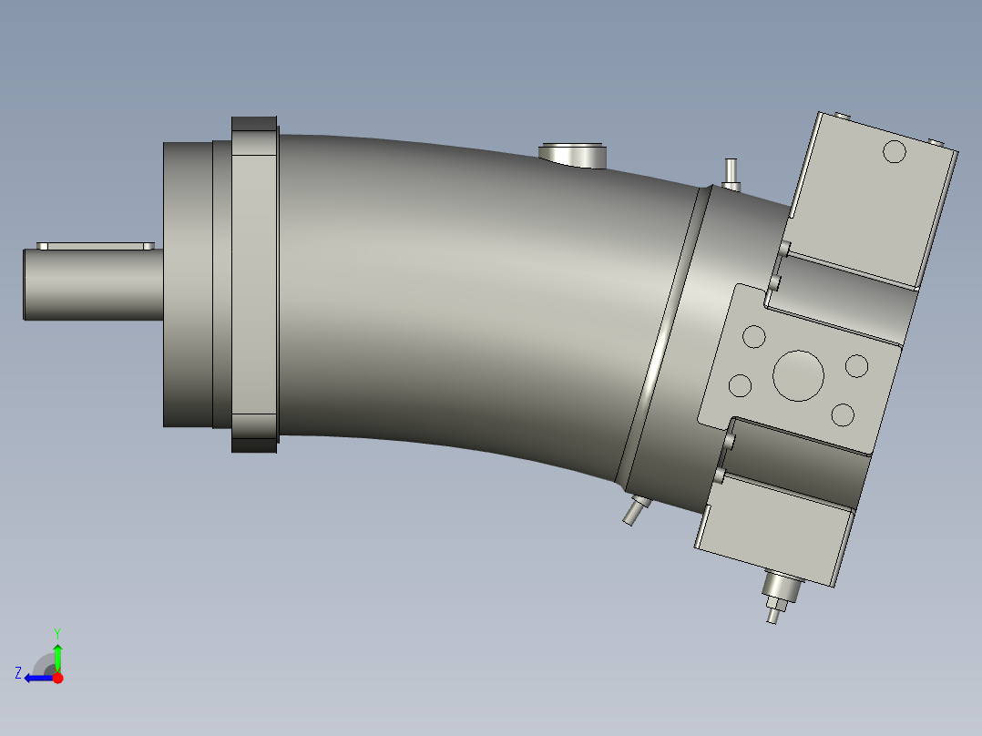SY-A7V160LV20R-PFM0变量柱塞泵SY-A7V160LV-20R-PFM0右视图