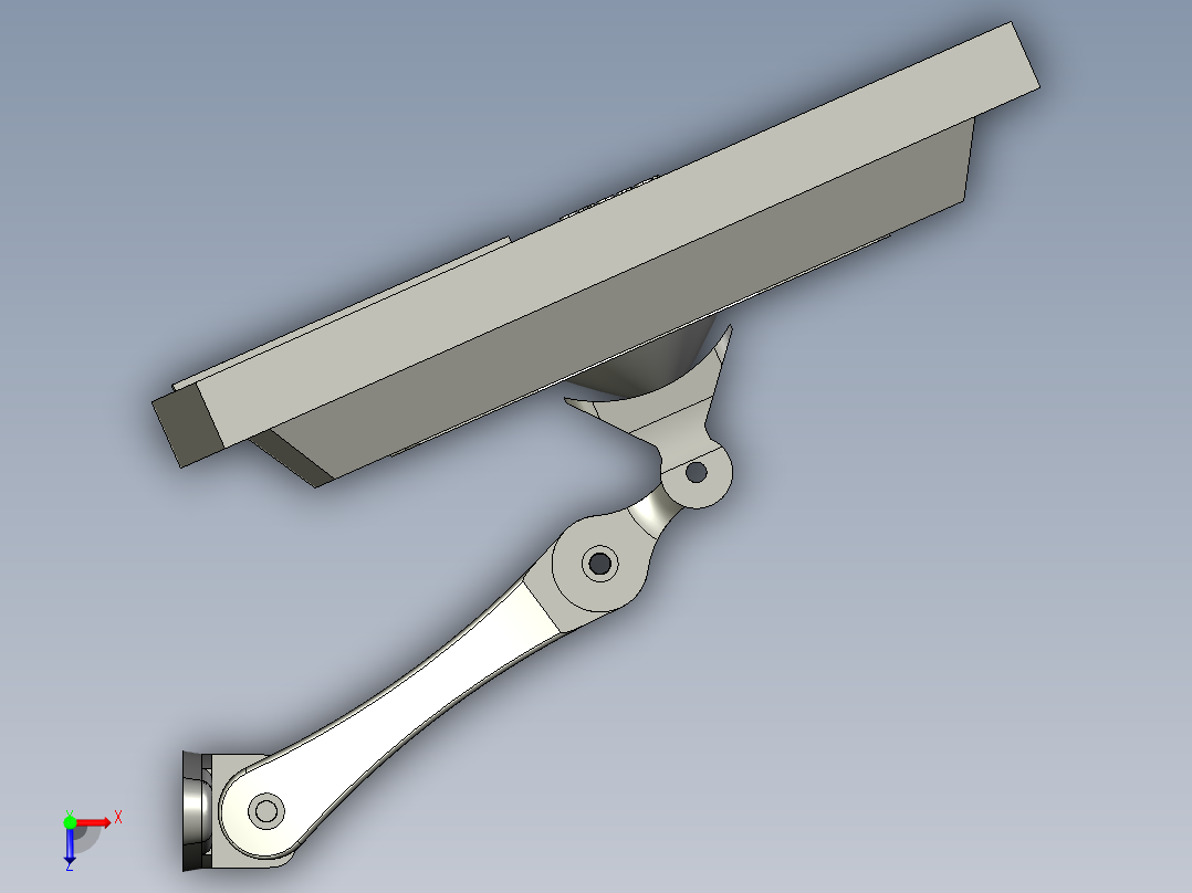 摇臂总装俯视图