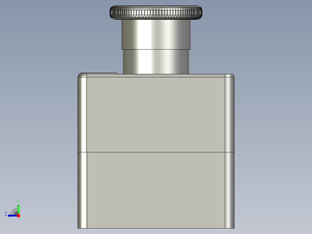 四连按钮盒装配体右视图