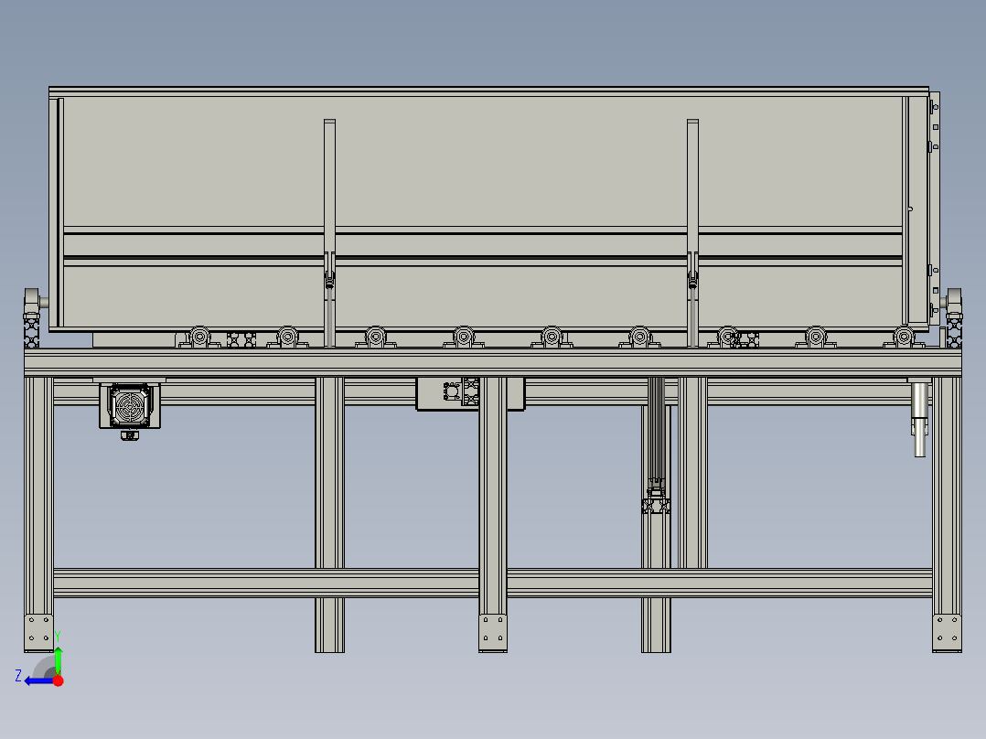 翻转粘定位台右视图