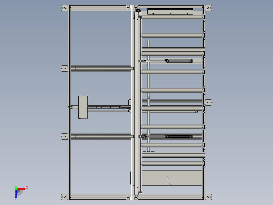 翻转粘定位台俯视图