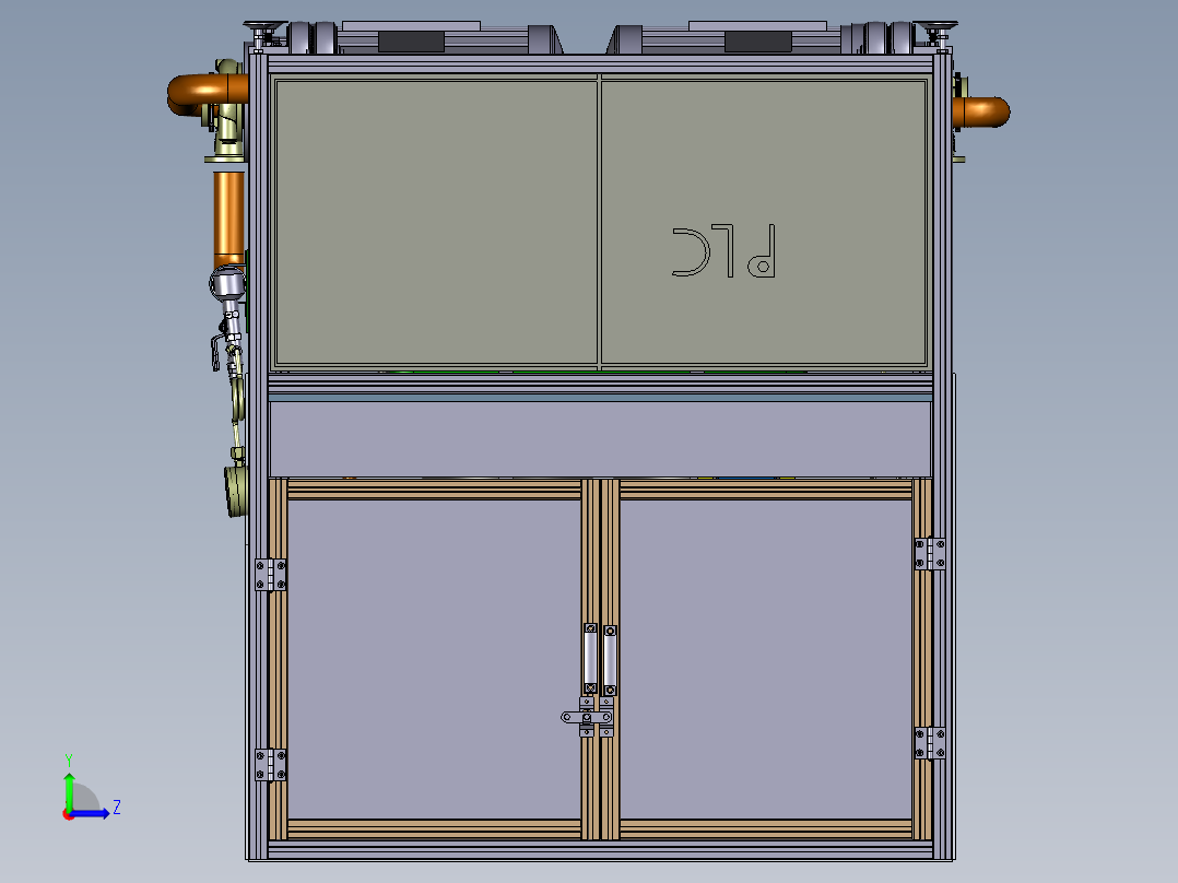 电解蚀刻机左视图
