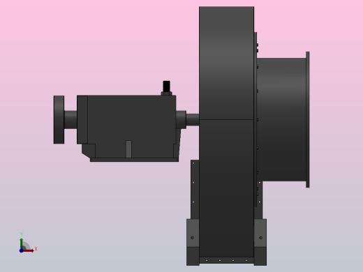 Y9-35锅炉离心引风机[Y9-35-13.5D]前视缩略图