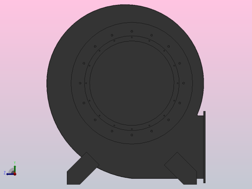 Y9-35锅炉离心引风机[Y9-35-13.5D]右视缩略图