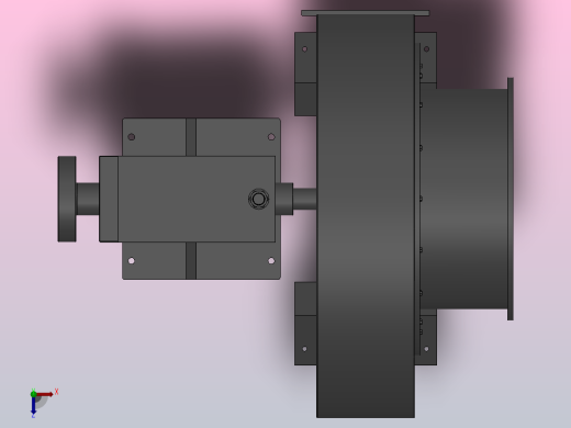Y9-35锅炉离心引风机[Y9-35-13.5D]俯视缩略图
