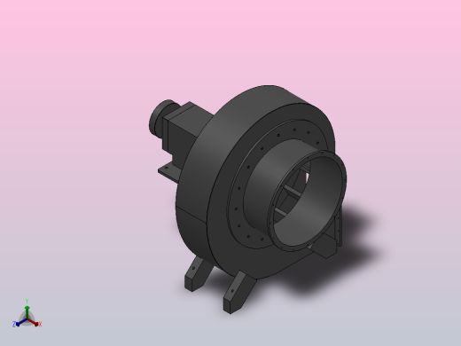 Y9-35锅炉离心引风机[Y9-35-13.5D]正等轴测缩略图