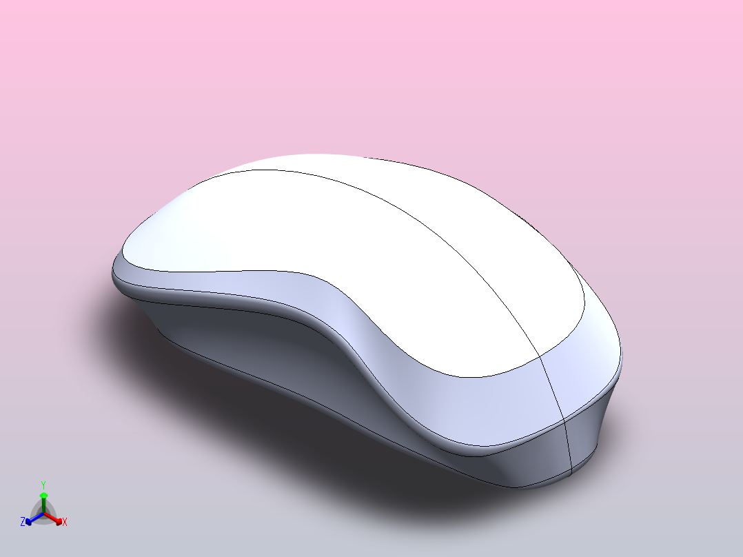 鼠标建模练习正等轴测图