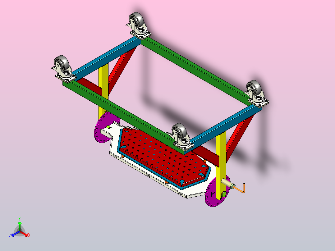 旋转夹具设计主视图