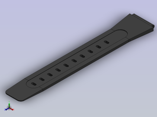 在Solidworks设计的手表带