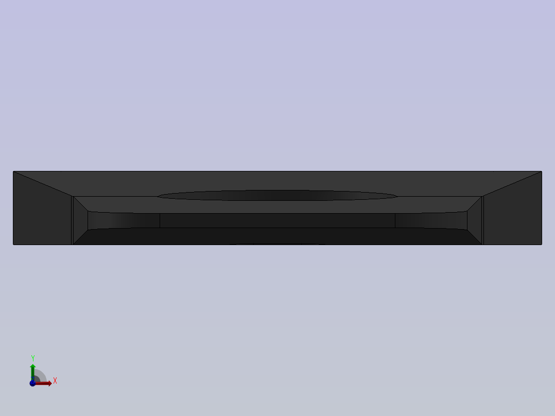 在Solidworks设计的手表带前视图