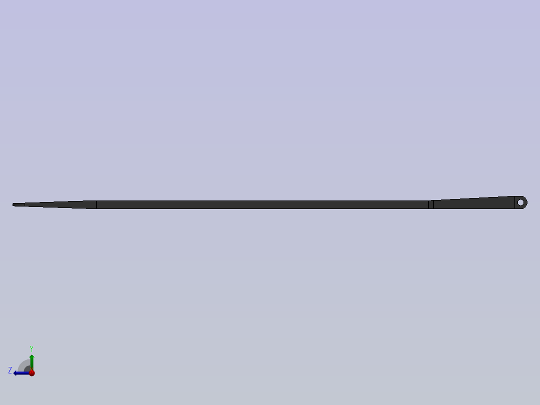 在Solidworks设计的手表带右视图