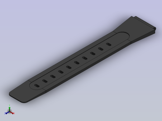 在Solidworks设计的手表带正等轴测缩略图