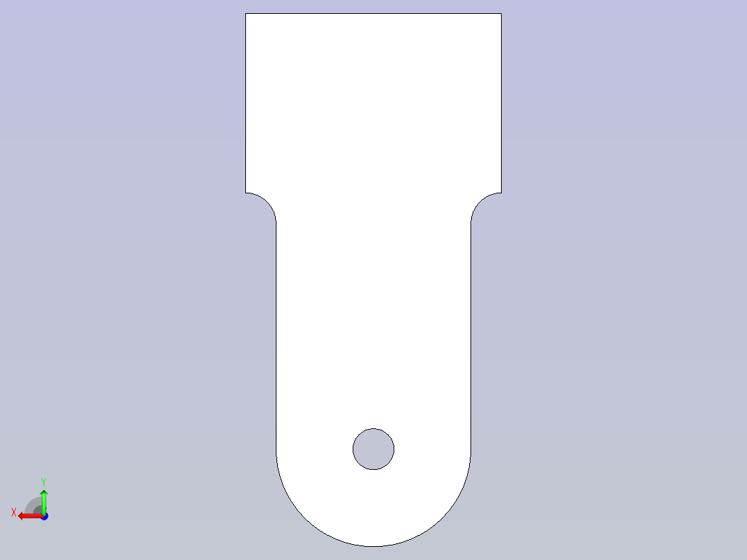 FreeCAD支撑架后视图