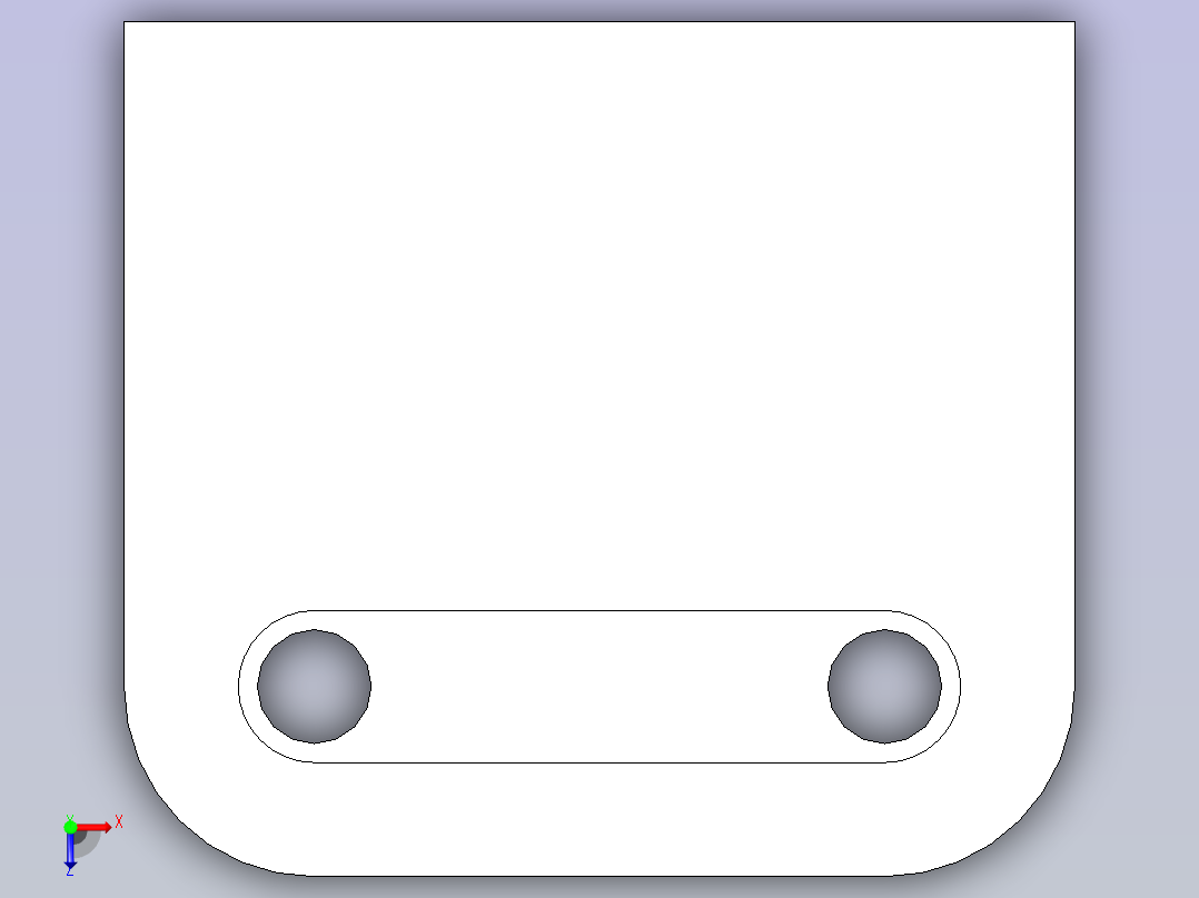 FreeCAD支撑架俯视图