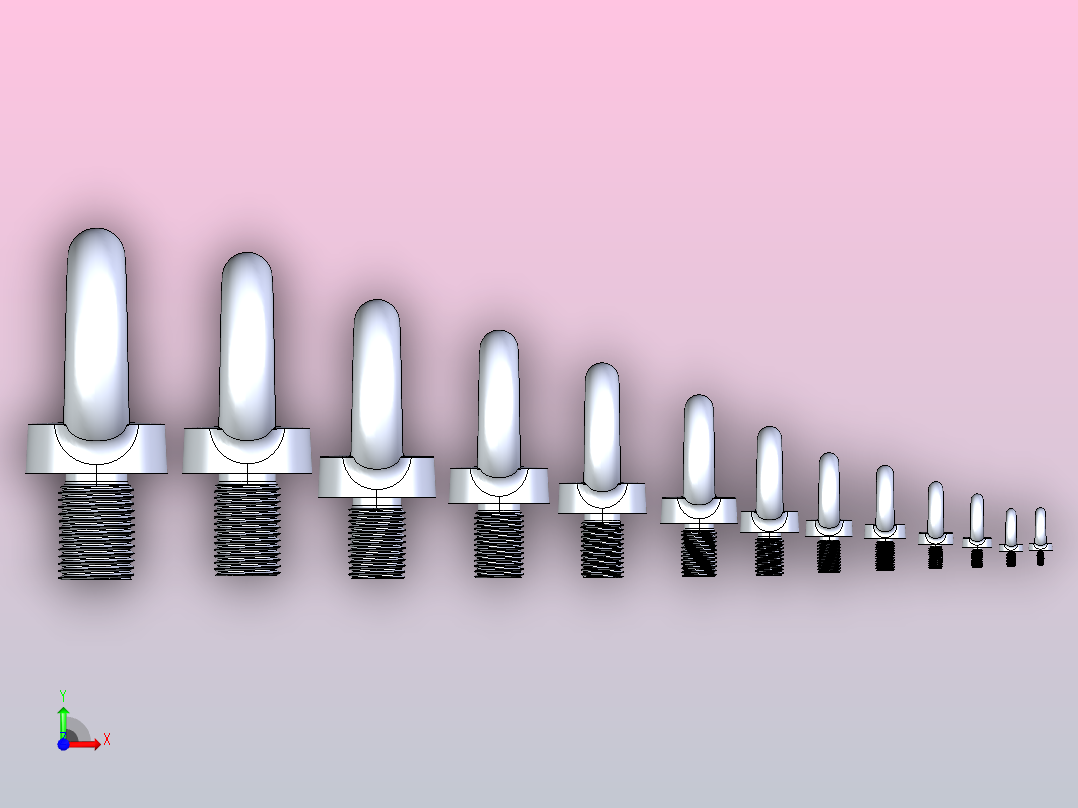综合吊环螺栓集合前视图