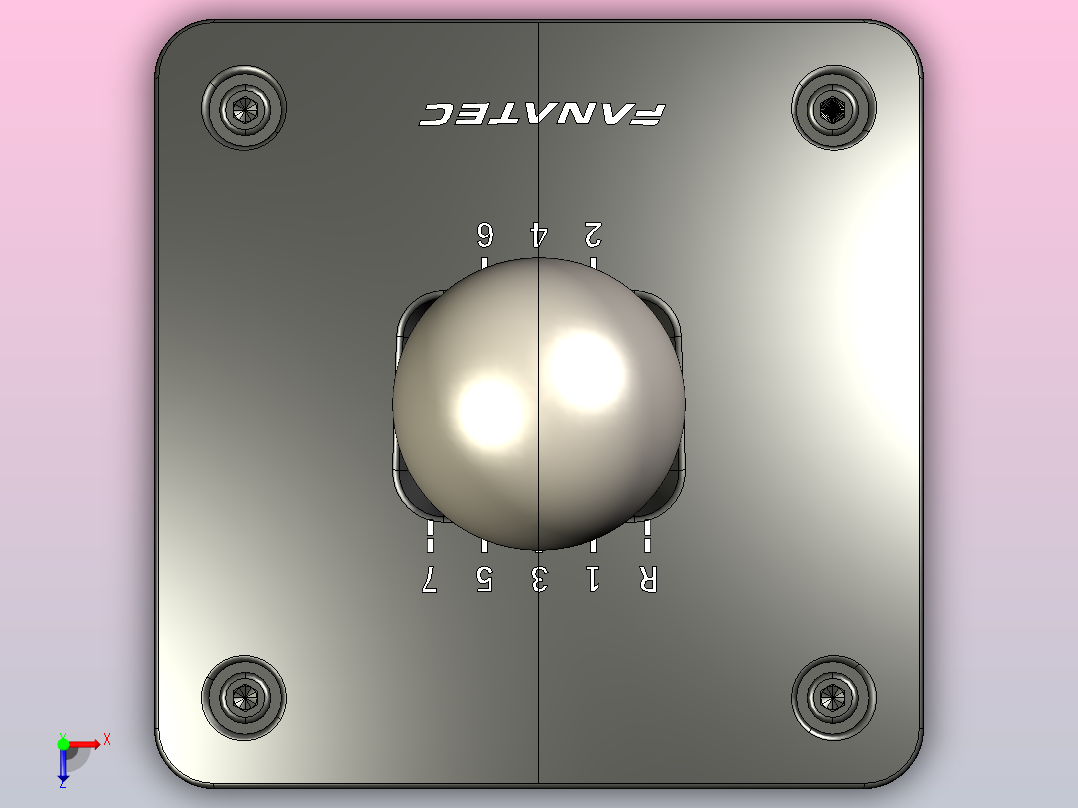 FANATEC - Clubsport换挡杆SQ V1.5俯视图