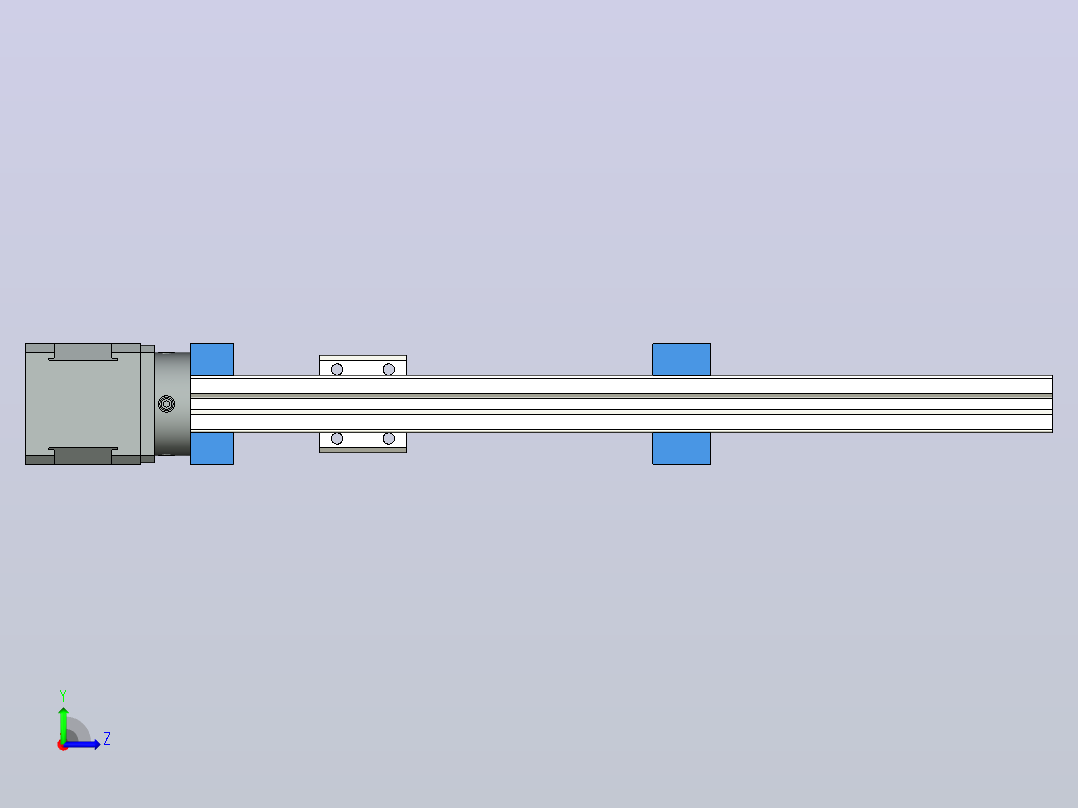 用于3D打印机v2的注射泵左视图