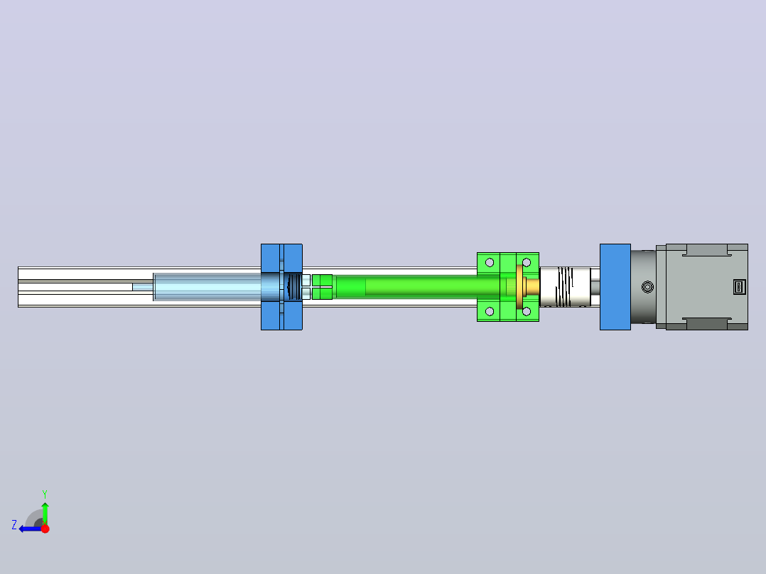 用于3D打印机v2的注射泵右视图