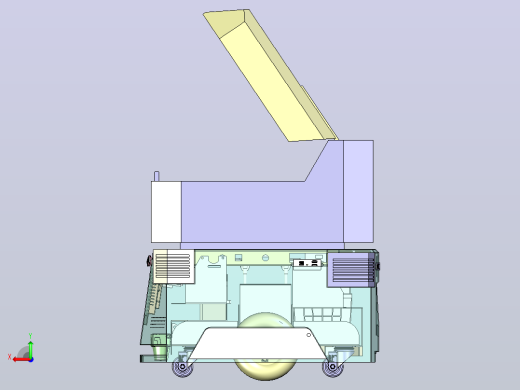仓储物流AGV自动引导运输小车3D后视缩略图