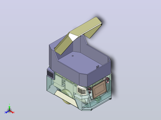 仓储物流AGV自动引导运输小车3D正等轴测缩略图