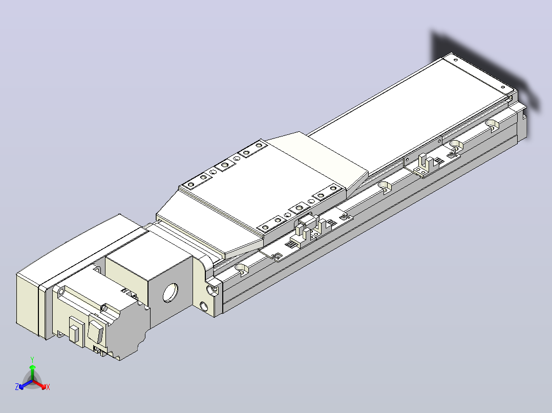 机器人皮带驱动直线轴TPA-GCB-120-P70-L150-QL-M20-N3主视图