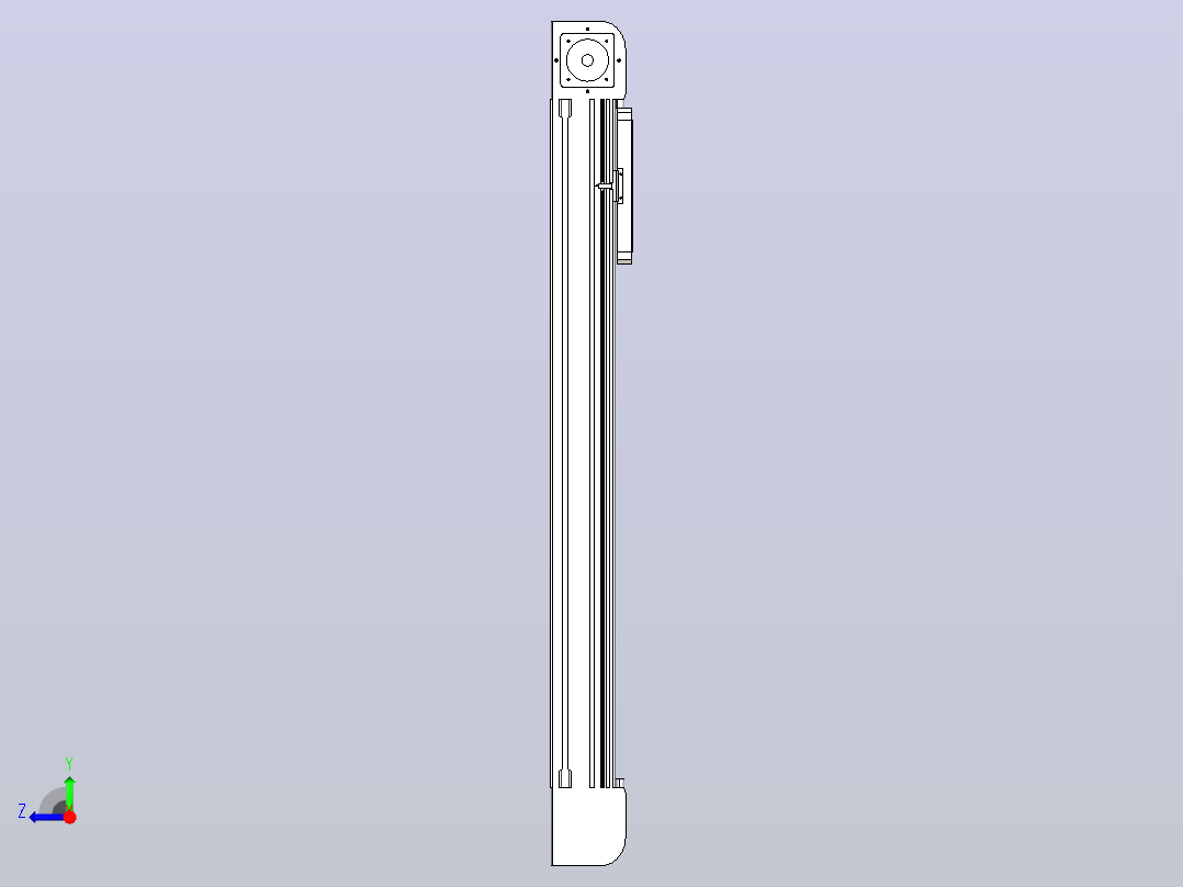 带式直线轴半闭式TPA-ONB-140-256-L850-DR-J90-N3右视图