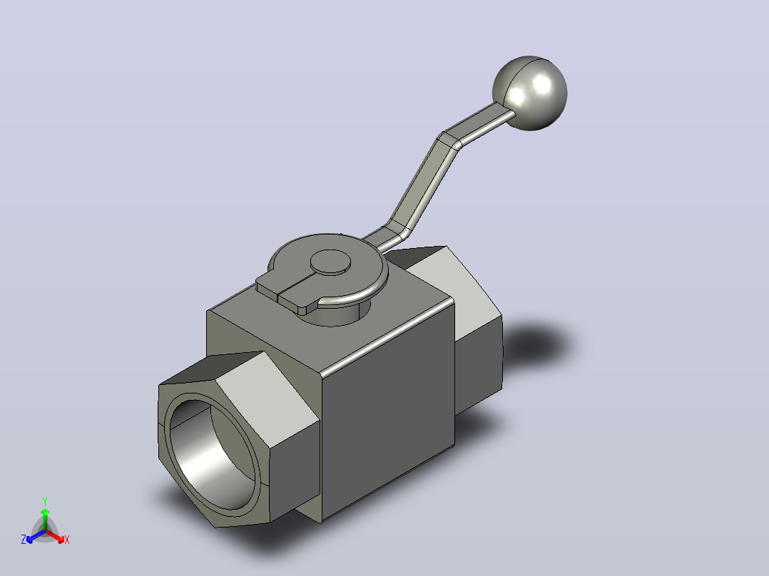 QJH型高压球芯截止阀-内螺纹[25]主视图