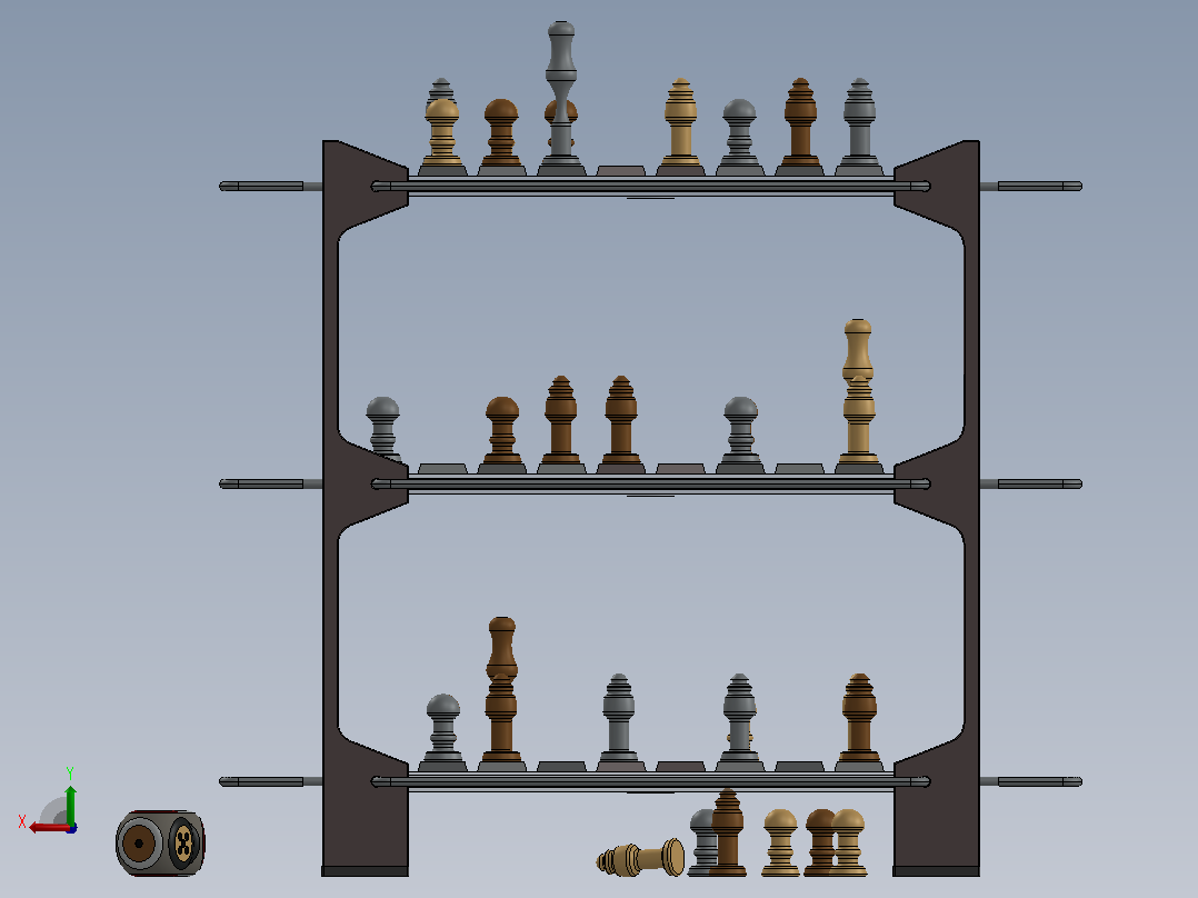 入侵者“3D游戏”后视图