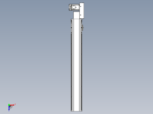 皮带直线轴半封闭可选导轨TPA-HNB-105D-90-L650-ML-C-P20-N3俯视缩略图