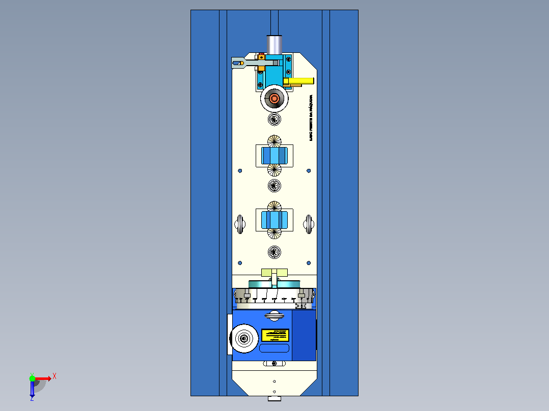 小型铣削工具3D图纸 俯视图