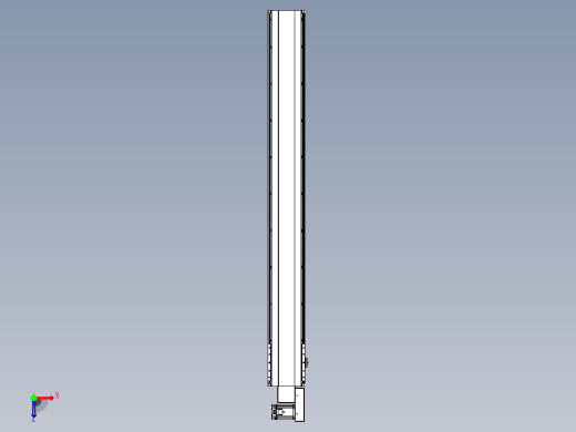 皮带直线轴半封闭可选导轨TPA-HNB-202D-140-L1700-MR-C-P75-N3俯视缩略图