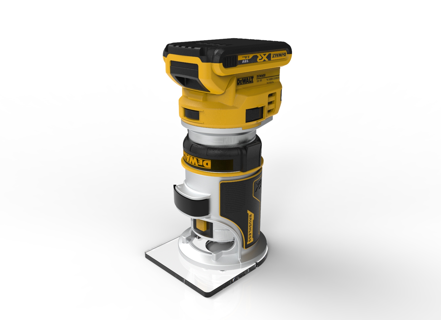 DeWALT DCW600无刷无绳紧凑型路由器(1)