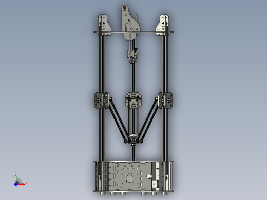 罗斯托克三角洲3D打印机前视缩略图