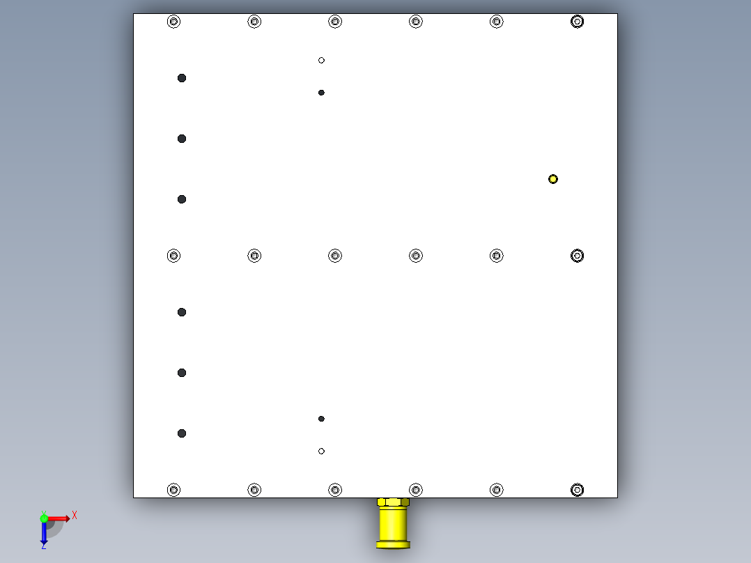 折叠式梯凳俯视图