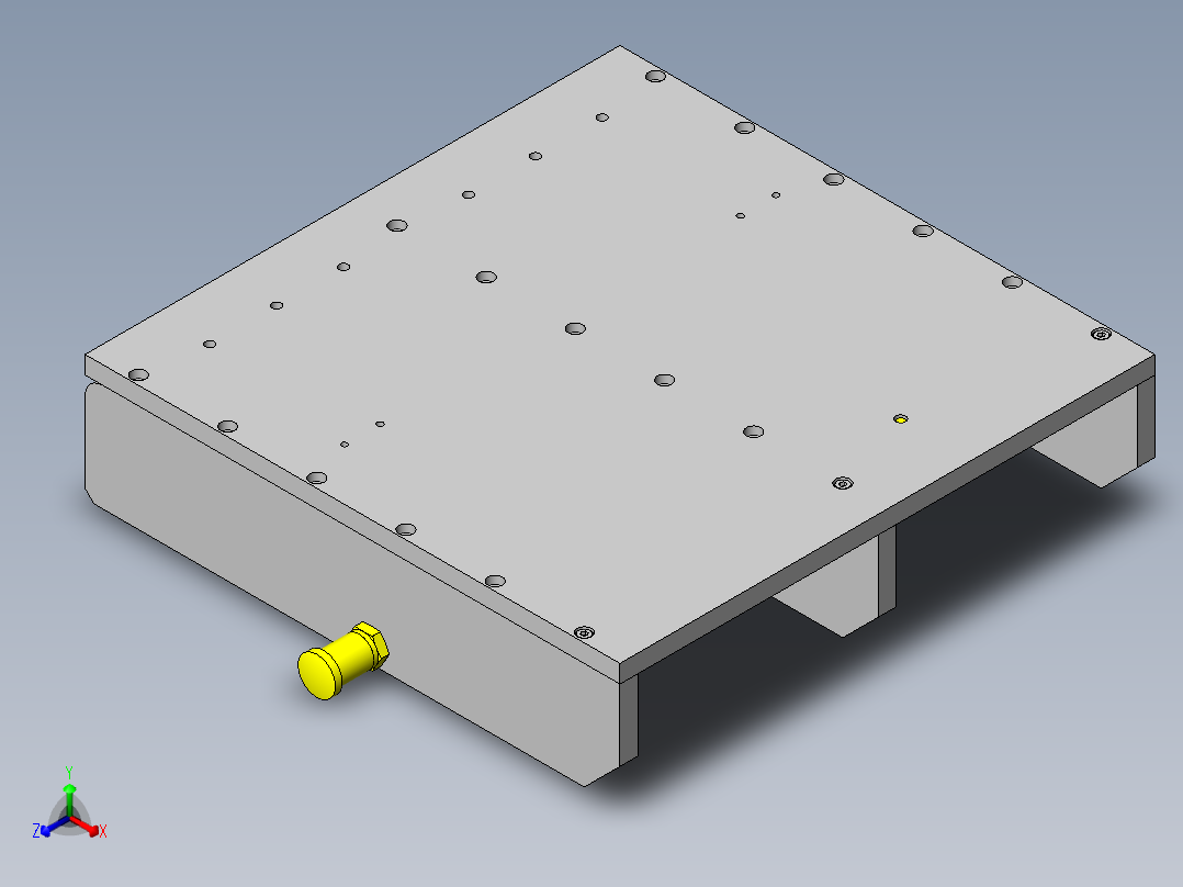折叠式梯凳正等轴测图